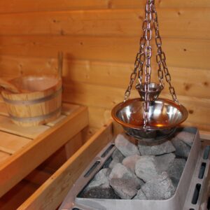 Sauna Deluxe evaporator bowl, herb pot, stainless steel for sauna infusion, 30 cm